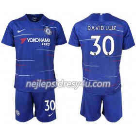 Fotbalový Dres Chelsea DAVID LUIZ 30 Dětské Domácí 2018/19